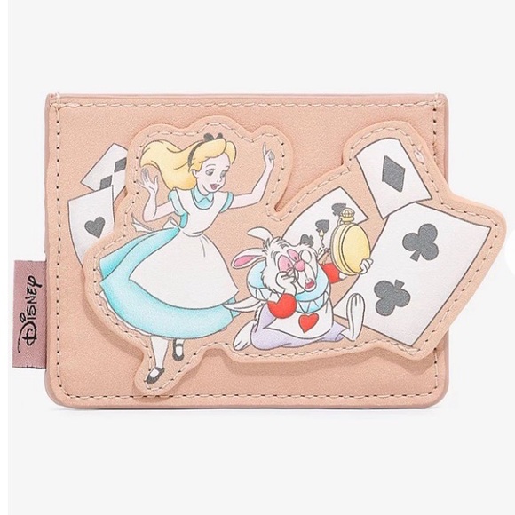 DANIELLE NICOLE LOUNGEFLY DISNEY ALICE IN WONDERLAND MINI BACKPACK CARDHOLDER +! - Picture 9 of 15